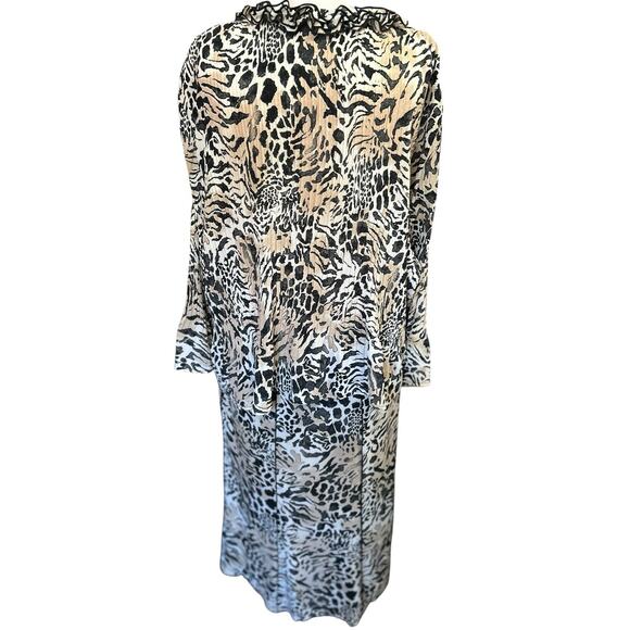 Women's Animal Print Two-Piece Skirt Set Plus Size 24/22 W Party Wedding Guest - Picture 7 of 11